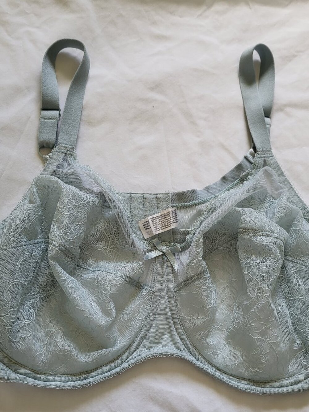 Wacoal Bra Women's 42DD 855186 Blue Underwire Adjustable Bow Coquette